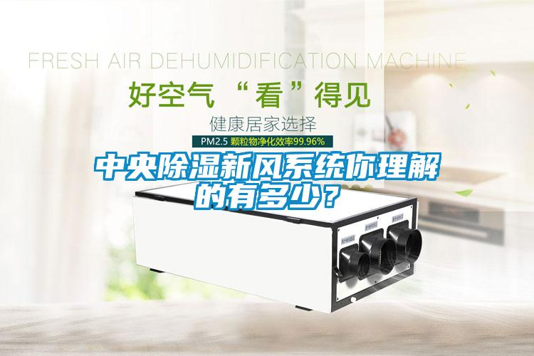 中央除濕新風系統你理解的有多少？