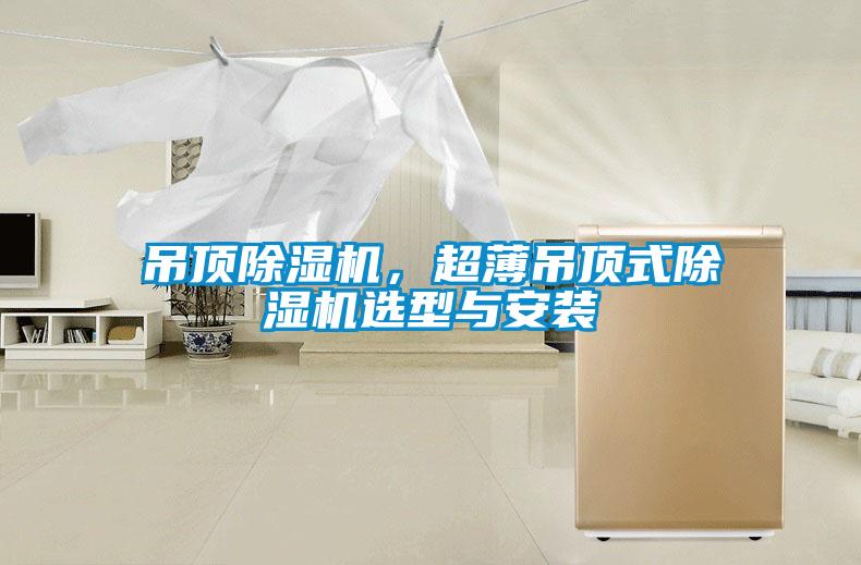 吊頂除濕機，超薄吊頂式除濕機選型與安裝