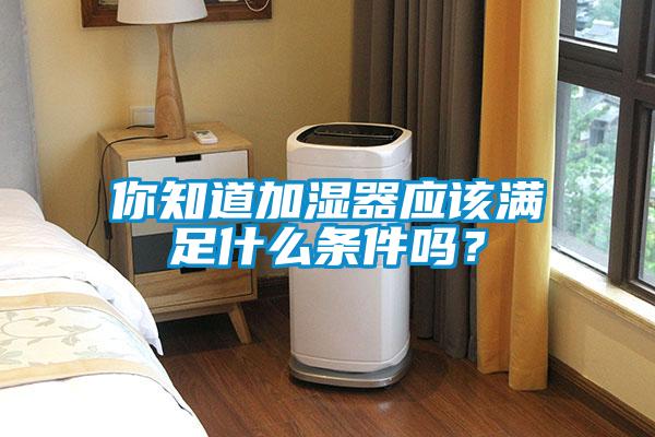 你知道加濕器應(yīng)該滿(mǎn)足什么條件嗎？
