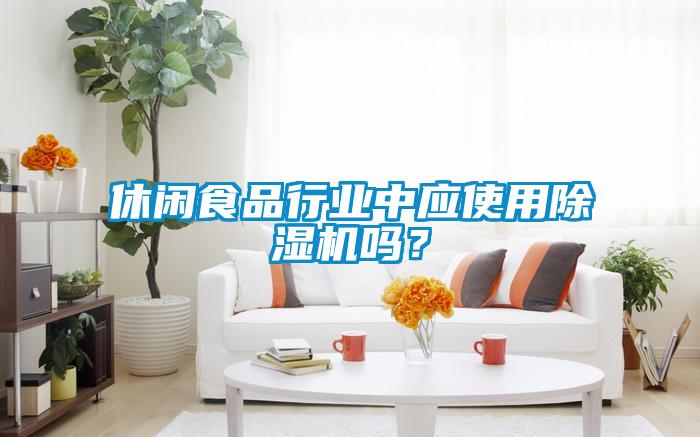 休閑食品行業中應使用除濕機嗎？