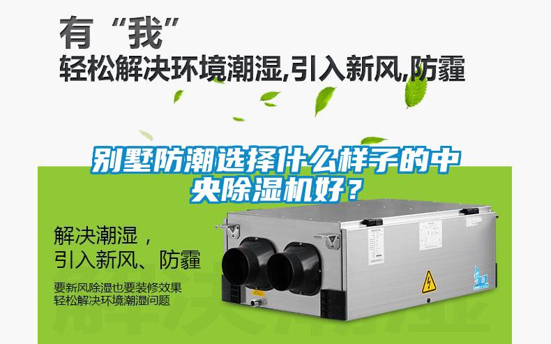 別墅防潮選擇什么樣子的中央除濕機好？
