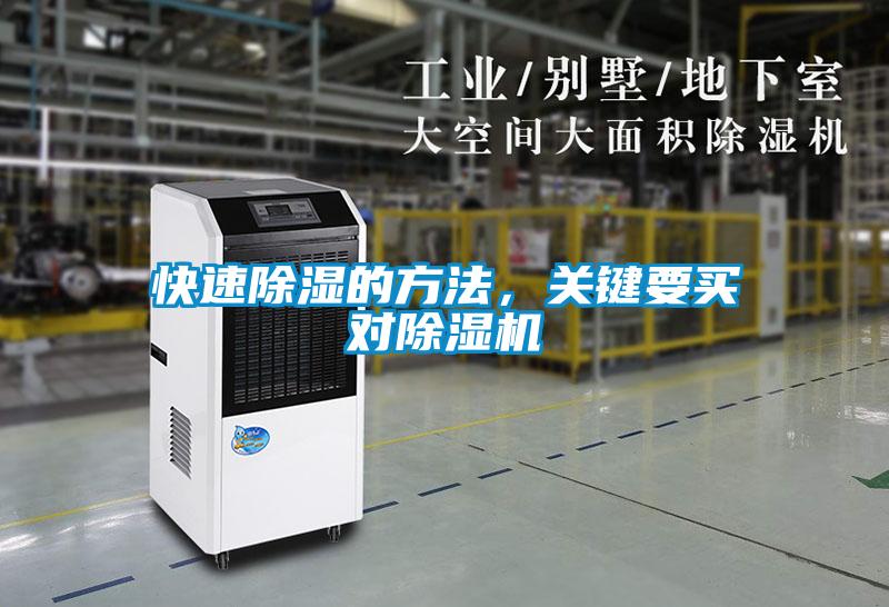 快速除濕的方法，關(guān)鍵要買對除濕機