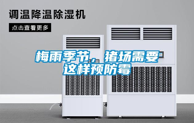 梅雨季節，豬場需要這樣預防霉