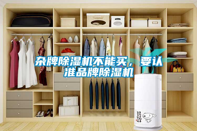 雜牌除濕機不能買，要認準品牌除濕機