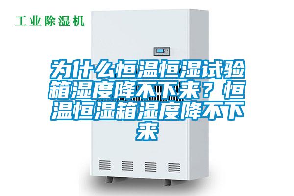 為什么恒溫恒濕試驗箱濕度降不下來？恒溫恒濕箱濕度降不下來
