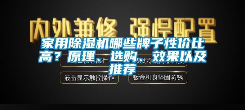 家用除濕機哪些牌子性價比高?原理、選購、效果以及推薦