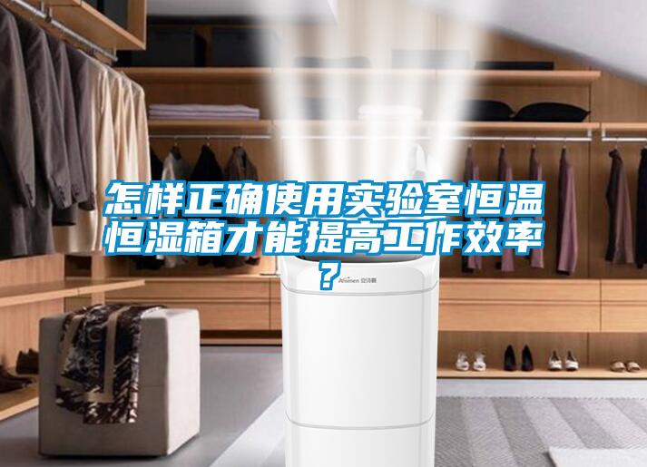 怎樣正確使用實驗室恒溫恒濕箱才能提高工作效率？