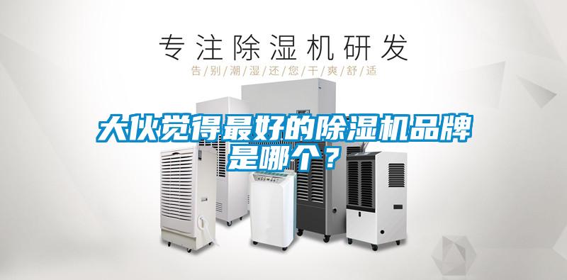 大伙覺得最好的除濕機品牌是哪個？