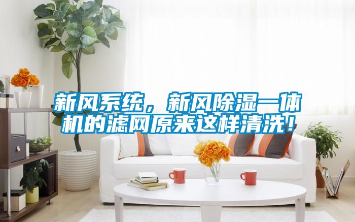 新風系統，新風除濕一體機的濾網原來這樣清洗！