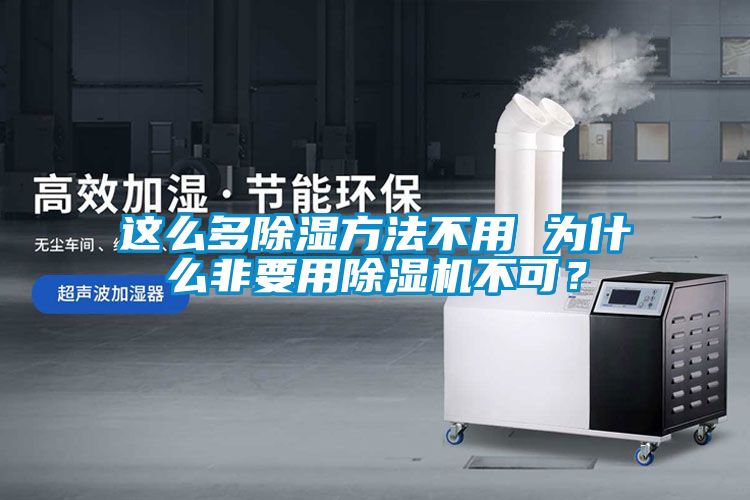 這么多除濕方法不用 為什么非要用除濕機不可？