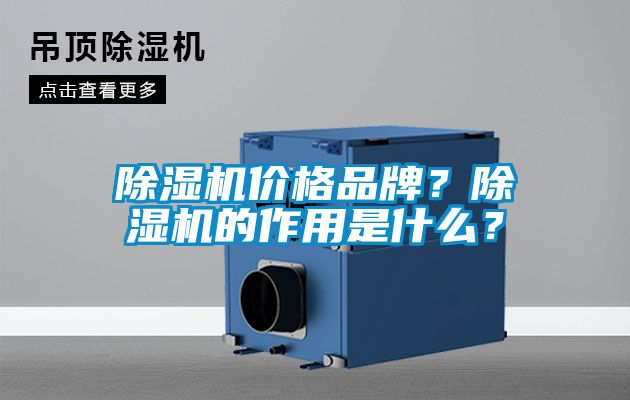 除濕機價格品牌？除濕機的作用是什么？