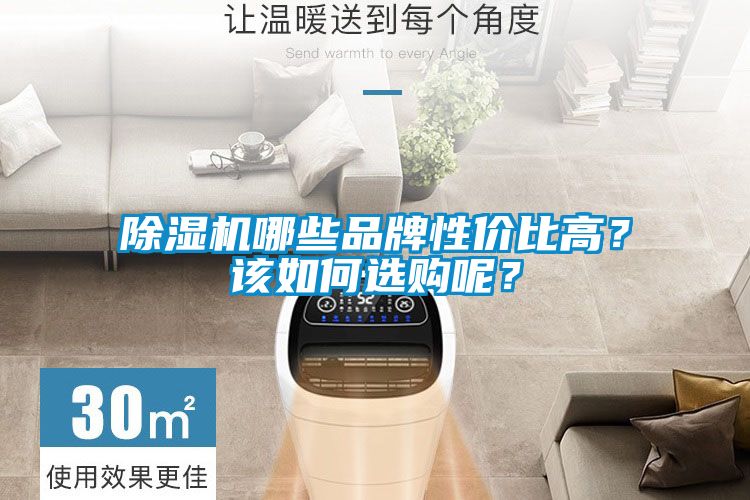 除濕機哪些品牌性價比高？該如何選購呢？